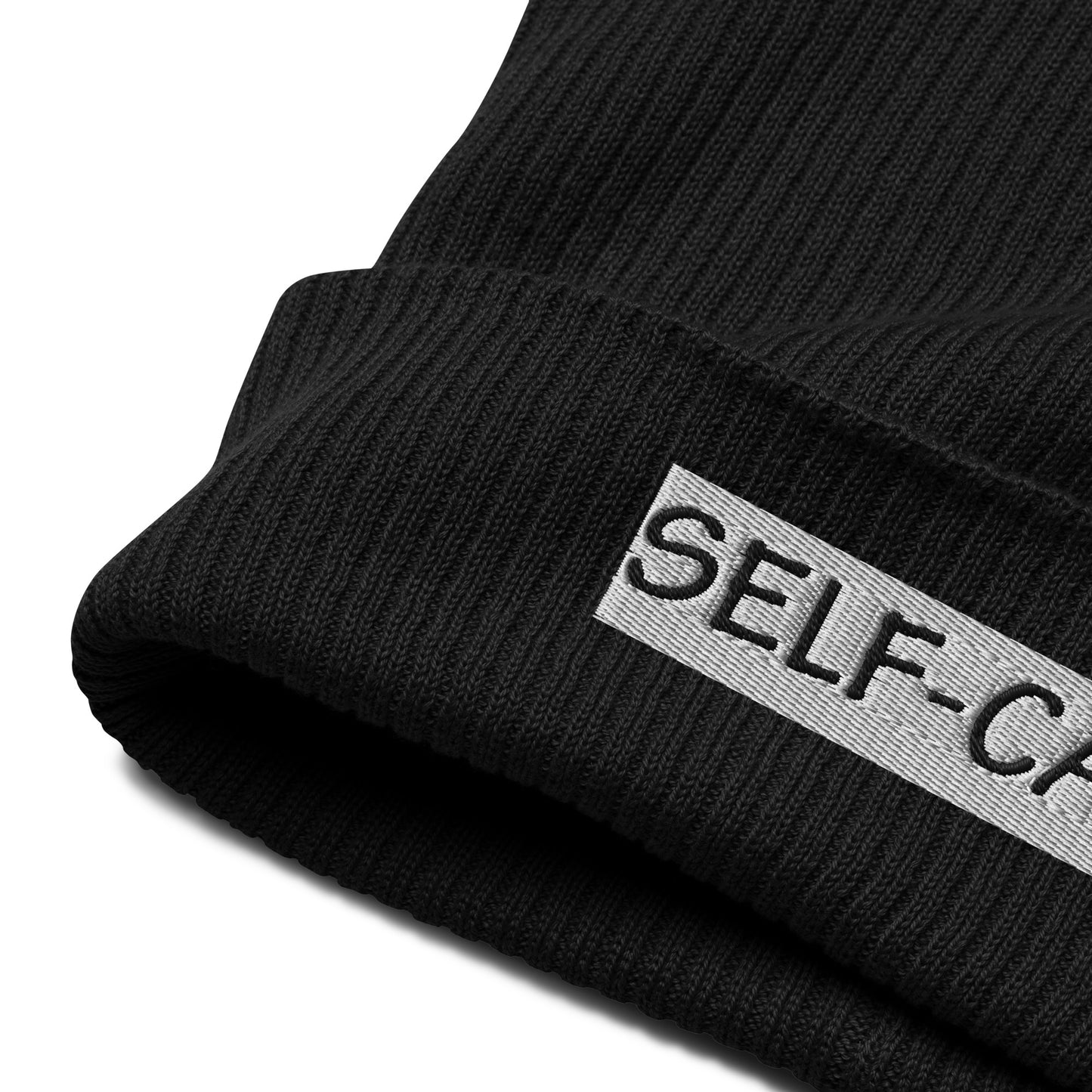Self-Care Organic Ribbed Beanie