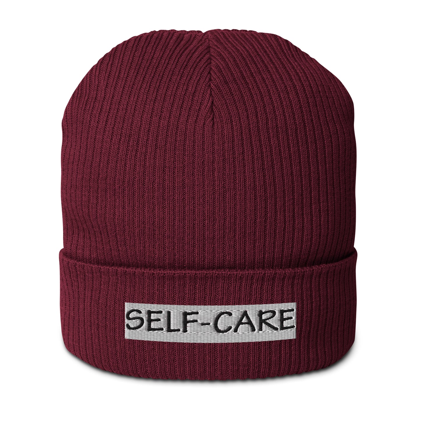 Self-Care Organic Ribbed Beanie