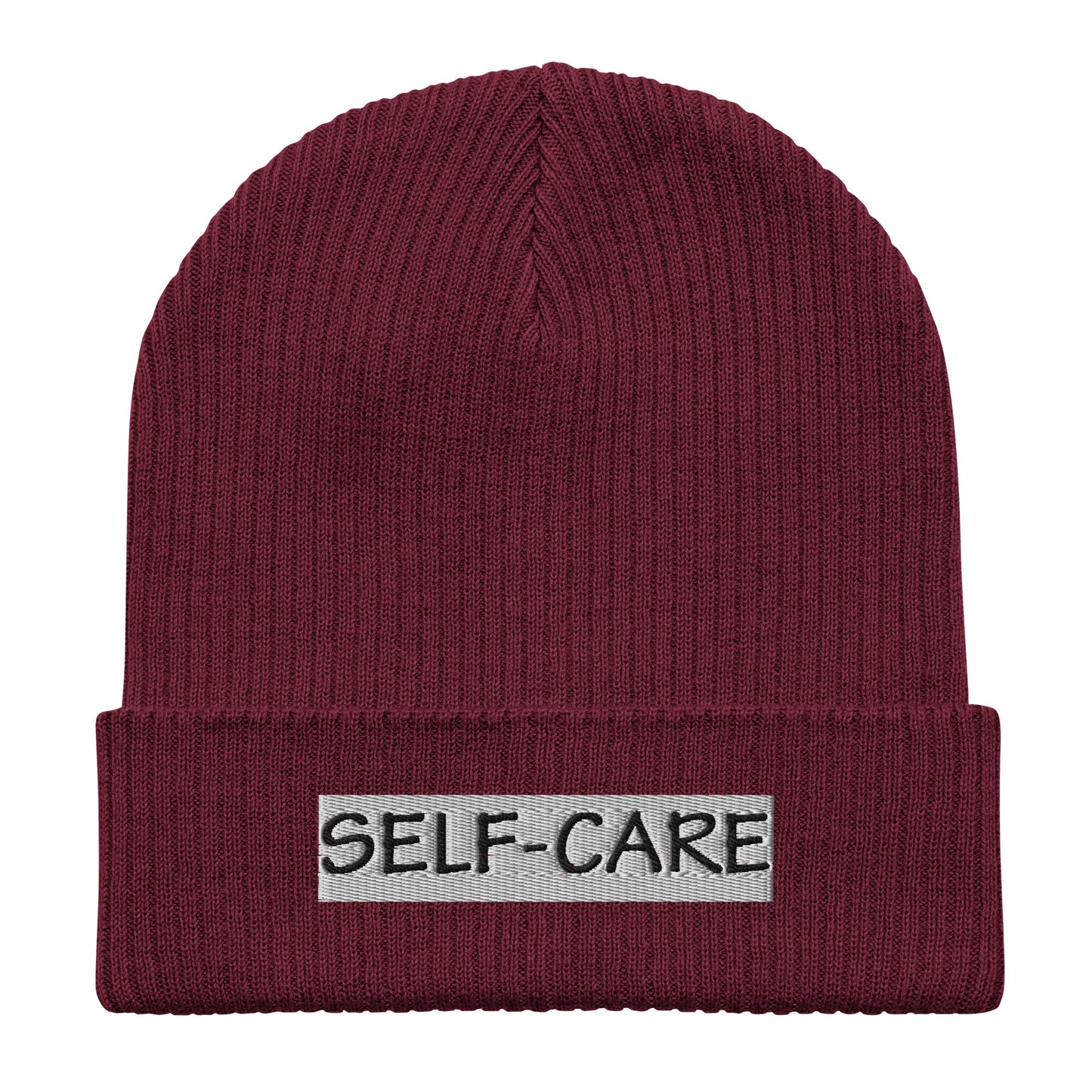 Self-Care Organic Ribbed Beanie