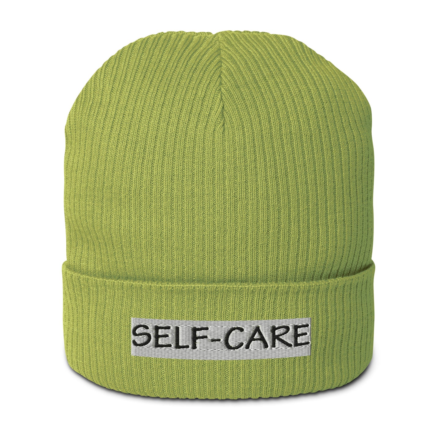 Self-Care Organic Ribbed Beanie