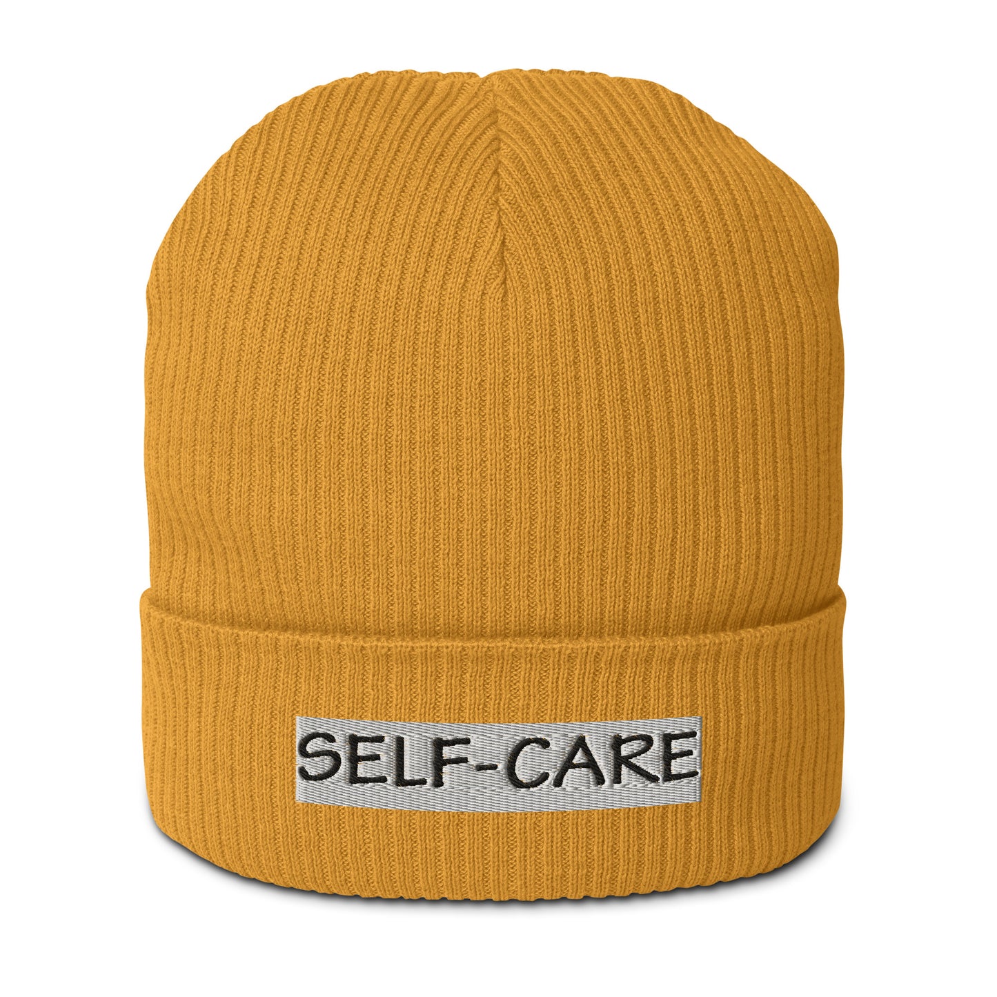 Self-Care Organic Ribbed Beanie