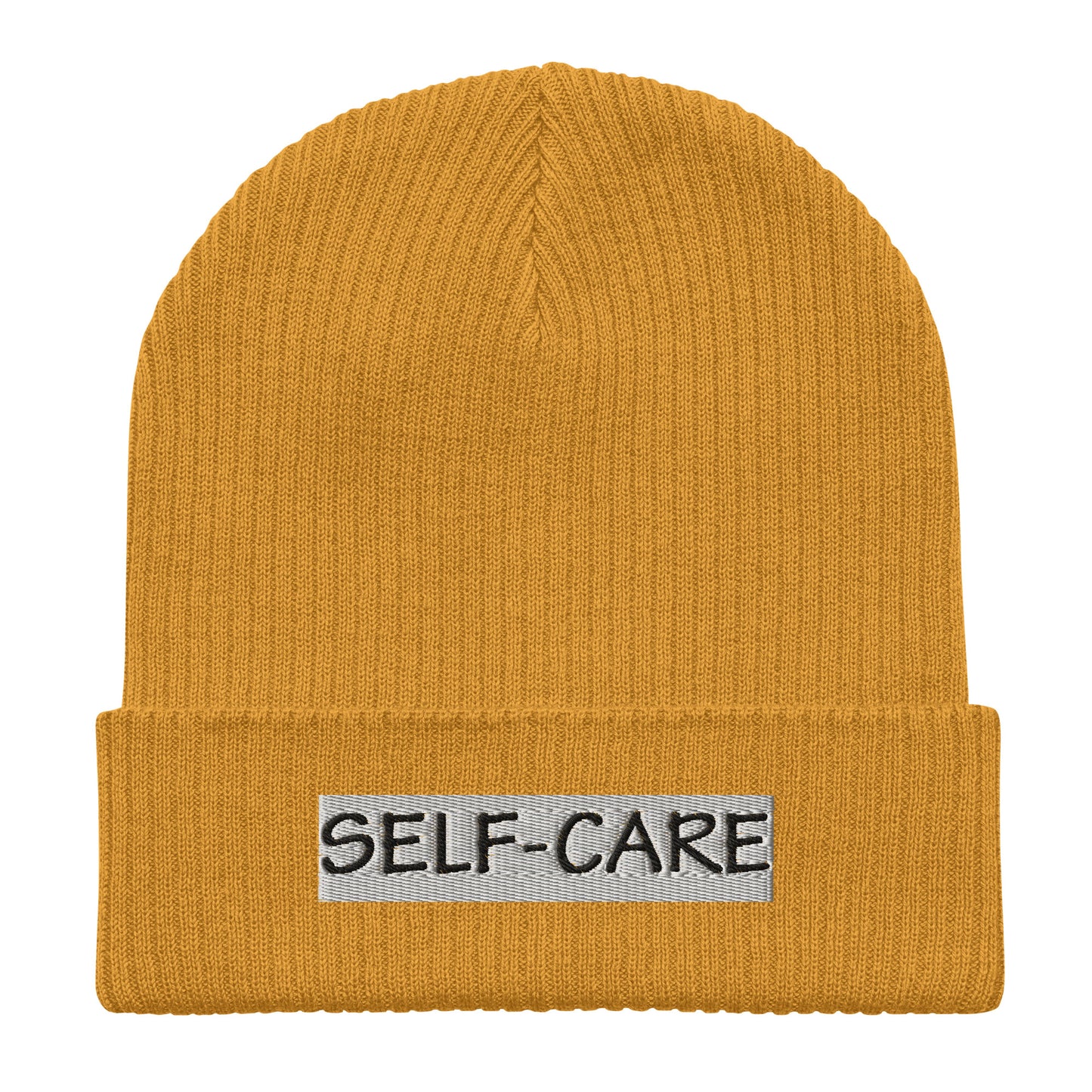 Self-Care Organic Ribbed Beanie