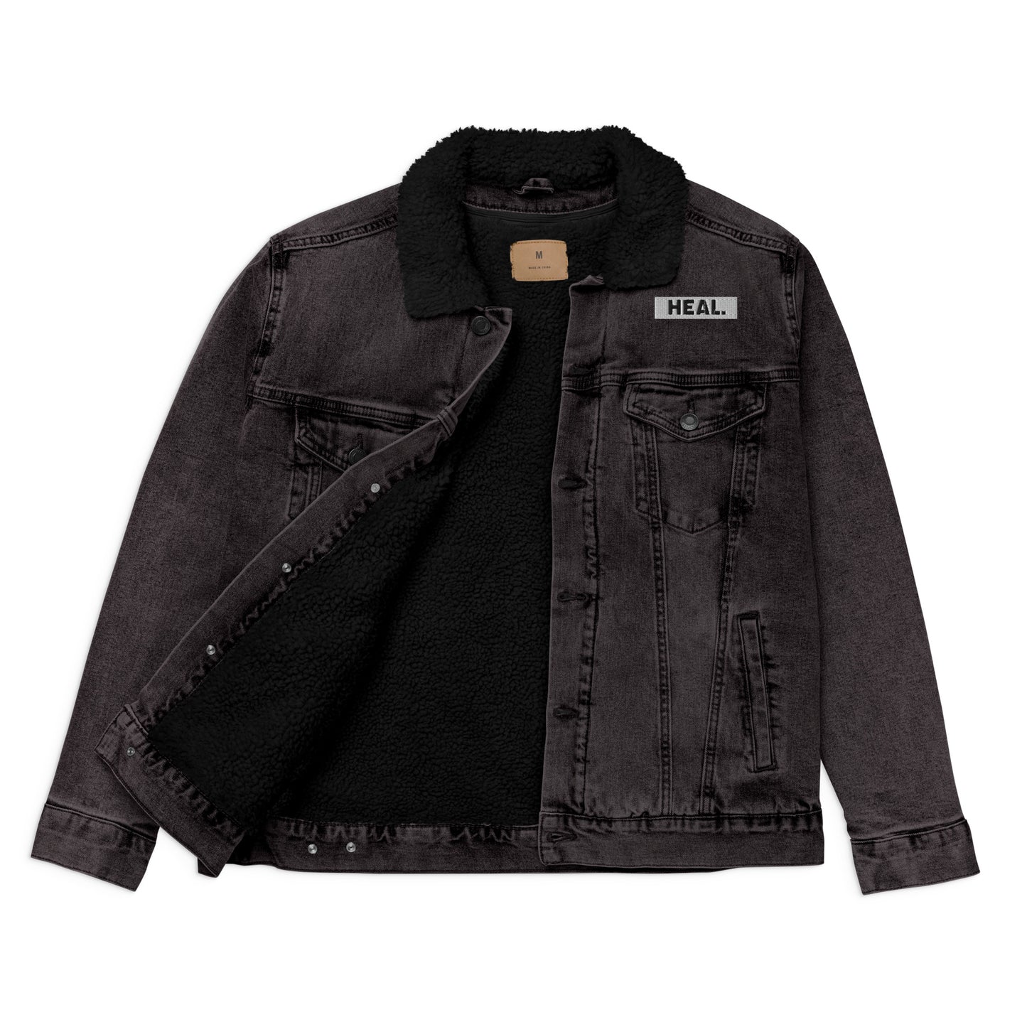 HEAL Unisex Denim Sherpa Jacket