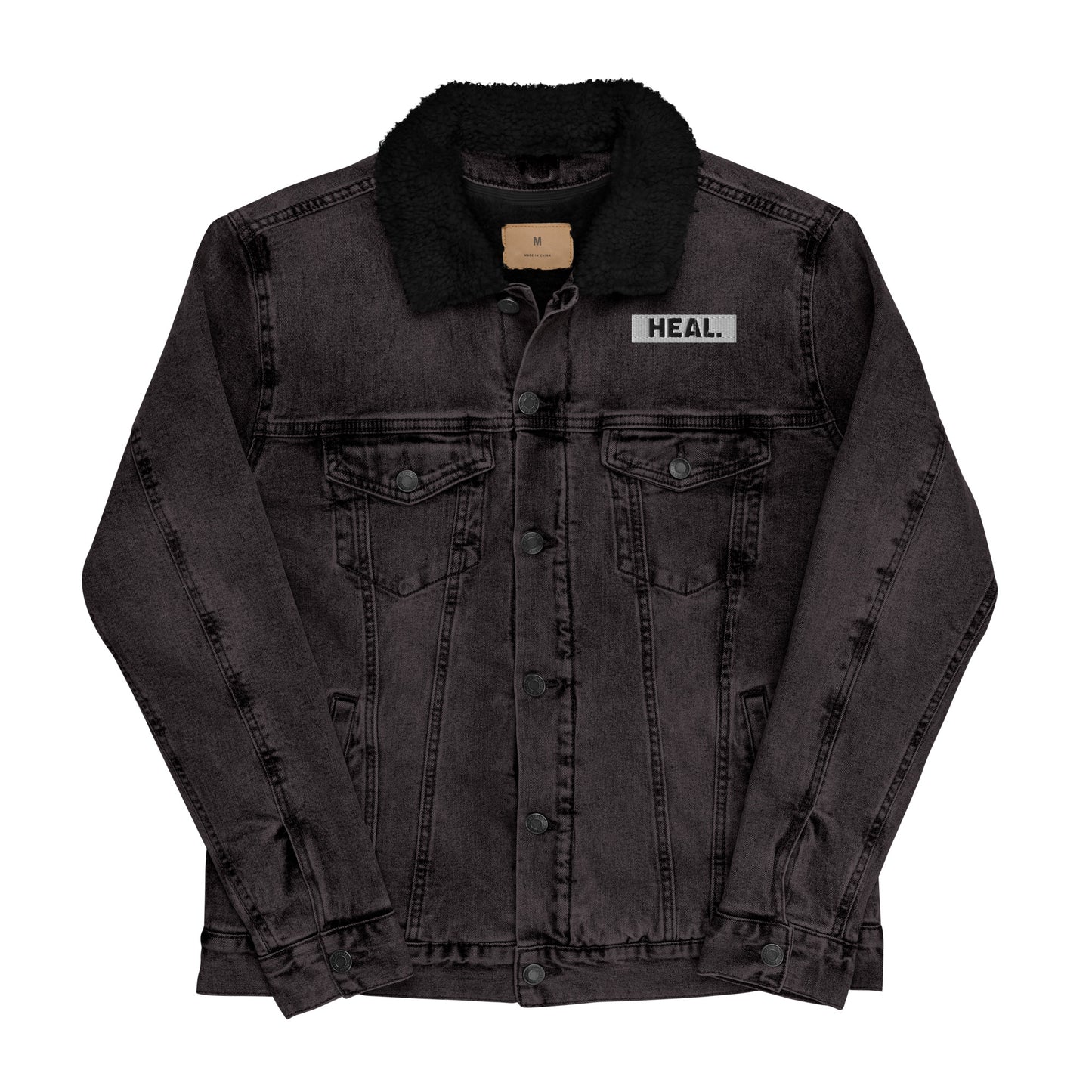 HEAL Unisex Denim Sherpa Jacket