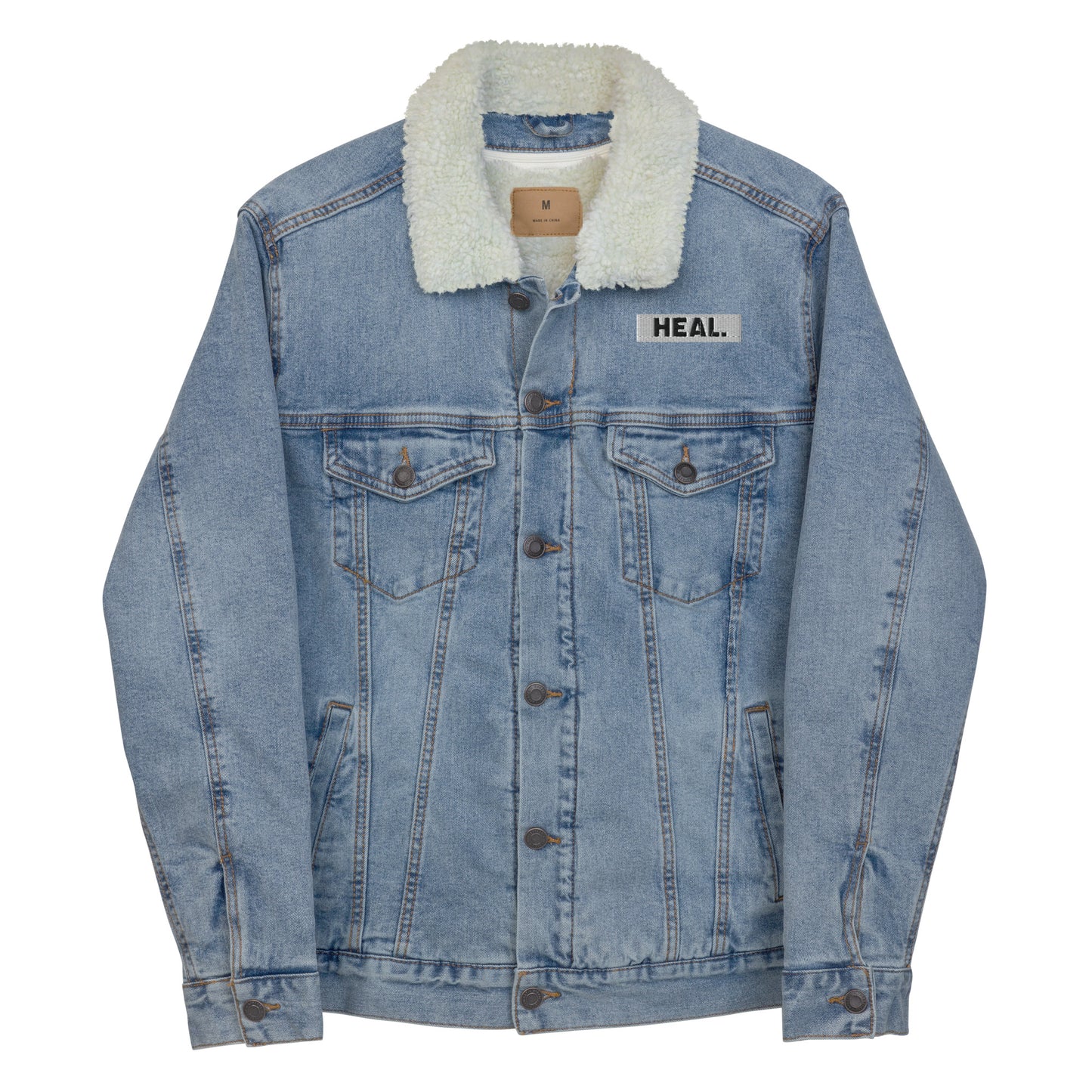 HEAL Unisex Denim Sherpa Jacket