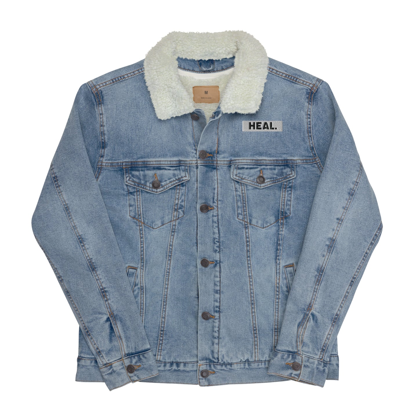HEAL Unisex Denim Sherpa Jacket