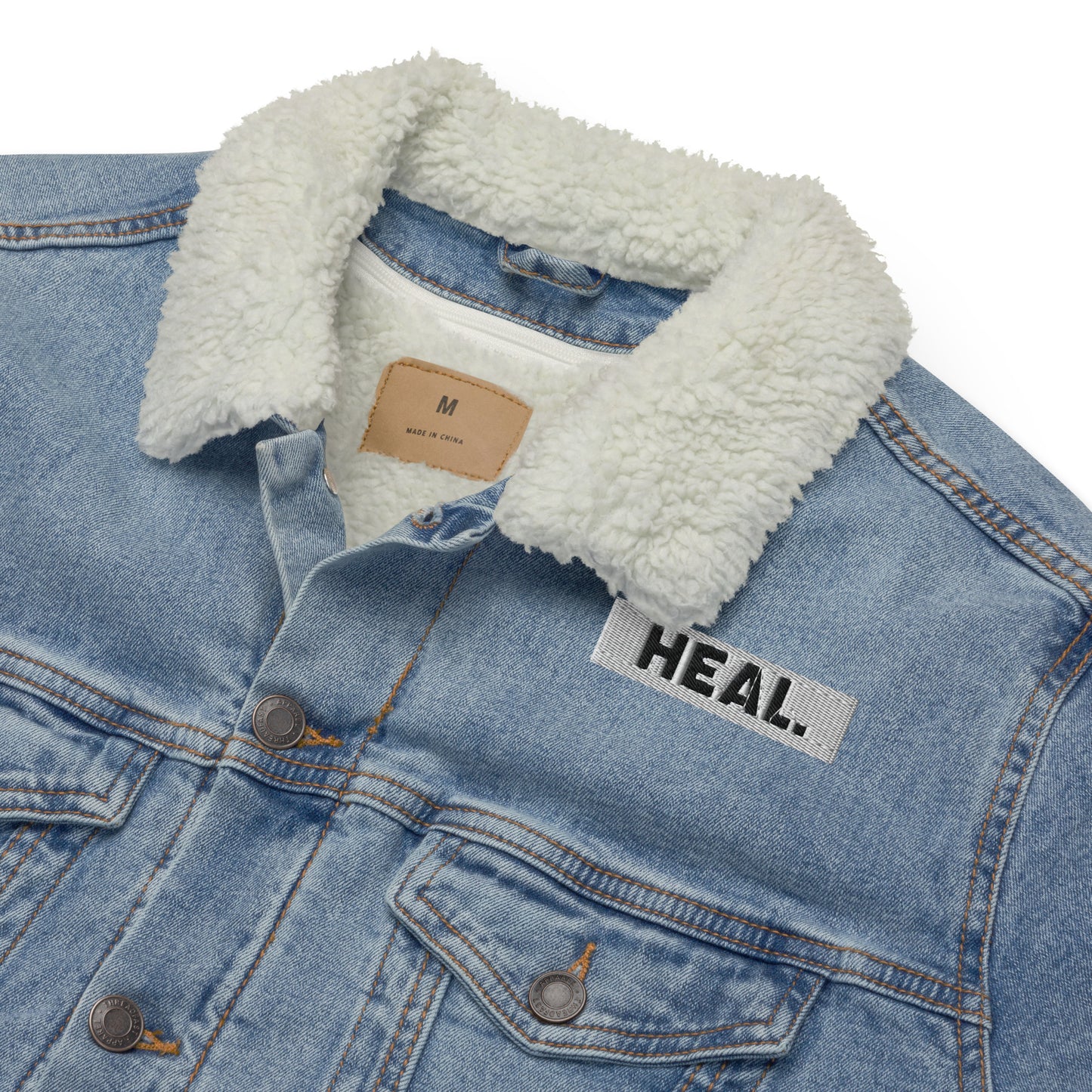 HEAL Unisex Denim Sherpa Jacket