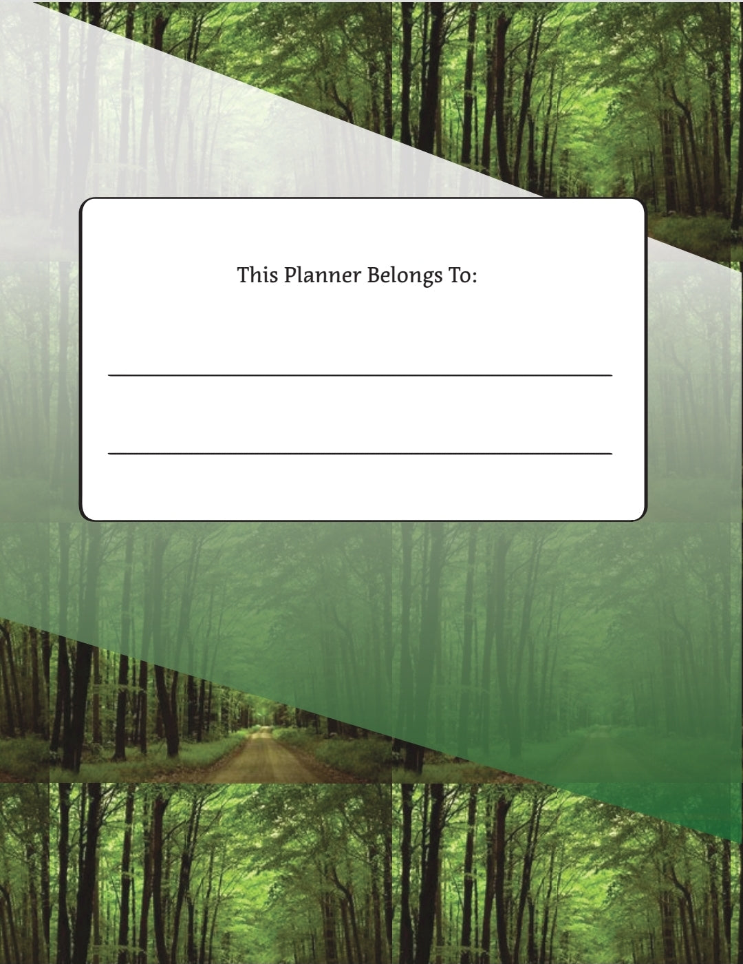 Forest Teen Planner: Stress Reduction Planner with Mental Health Reminders & Weekly Affirmations